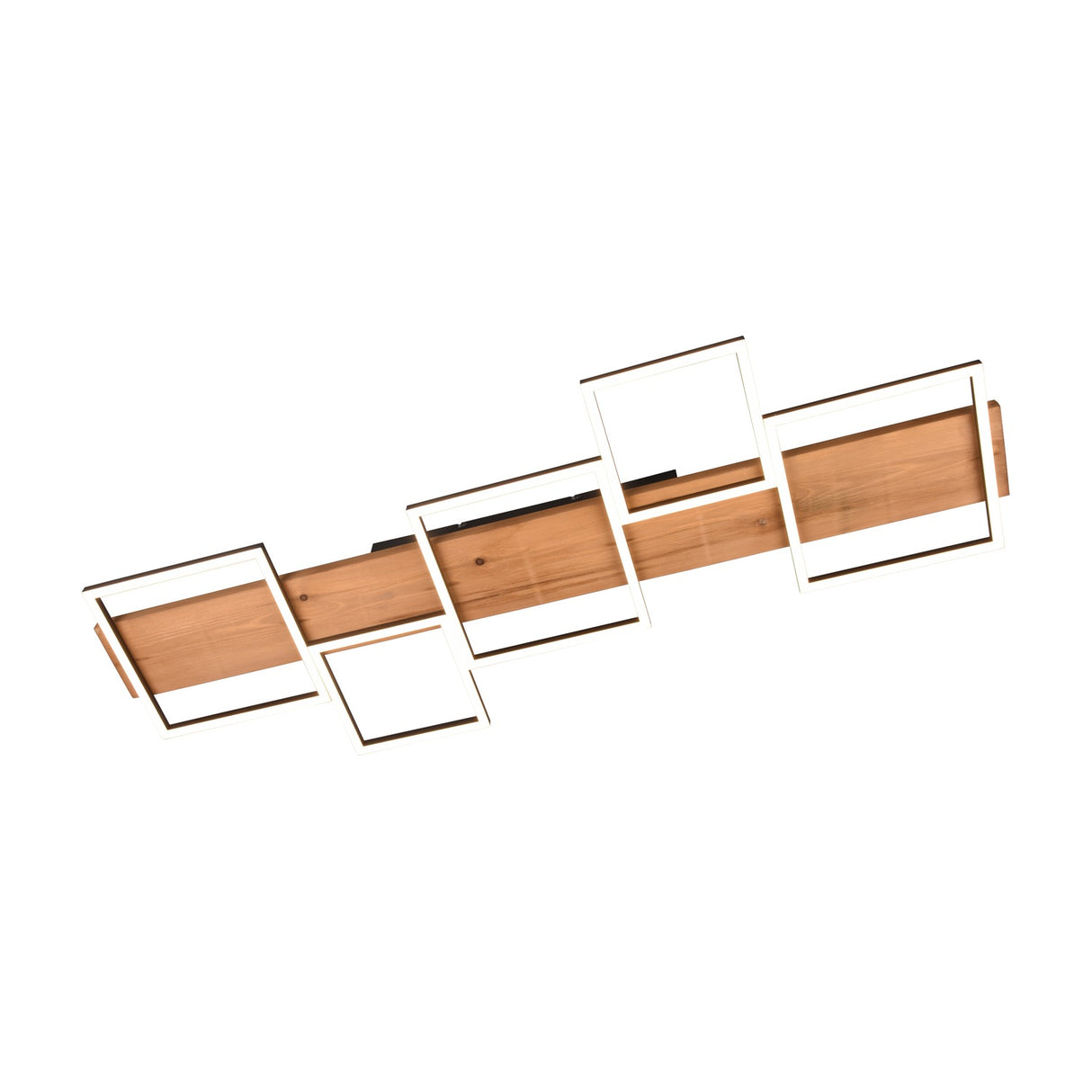 Harper 115cm LED Wooden Ceiling Light – Matt Black