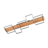 Harper 115cm LED Wooden Ceiling Light – Matt Black