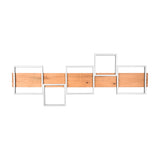 Harper 115cm LED Wooden Ceiling Light – Matt Black