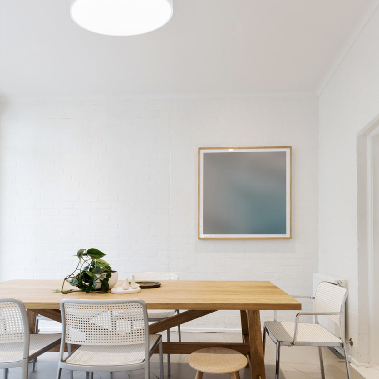 Waco LED Round 49cm Ceiling Light – Matt White