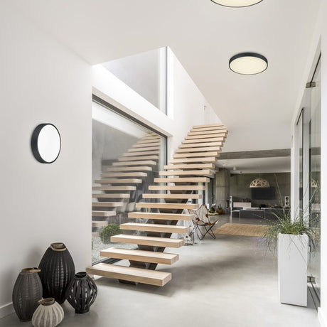 Waco 49cm LED Ceiling Light – Matt Black