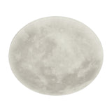 Lunar LED Remote Control Glass Round Ceiling Light – White