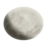 Lunar LED Remote Control Glass Round Ceiling Light – White