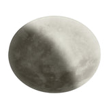 Lunar LED Remote Control Glass Round Ceiling Light – White