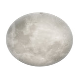 Lunar LED Remote Control Glass Disc Ceiling Light – White