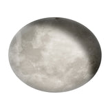Lunar LED Remote Control Glass Disc Ceiling Light – White