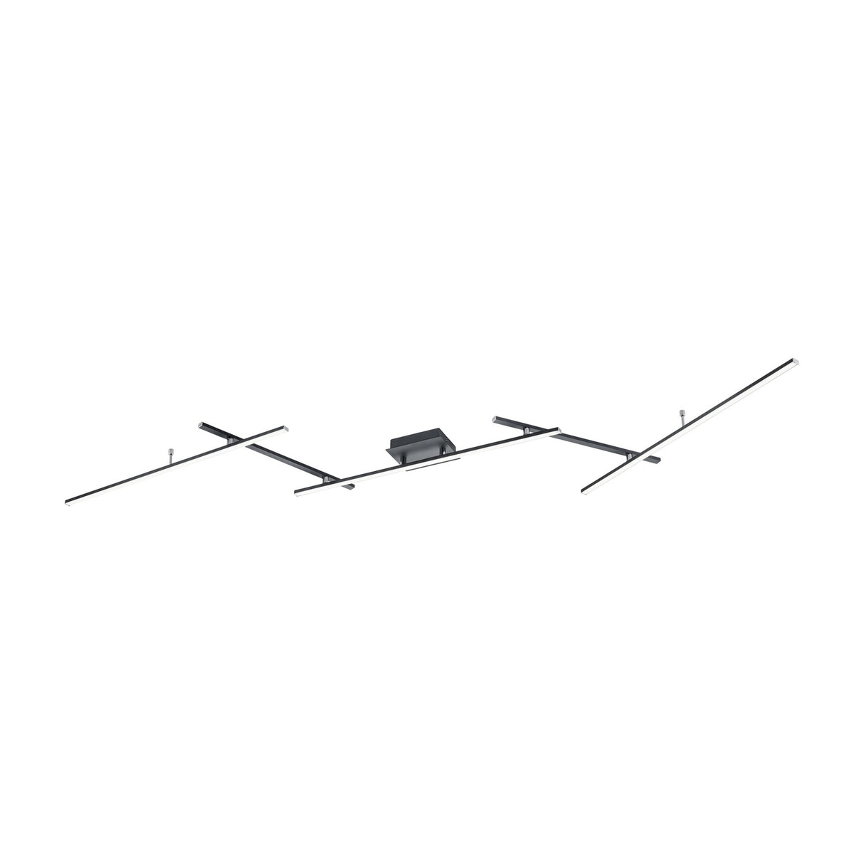 Arvin 6 Light LED Linear Ceiling Light – Matt Black