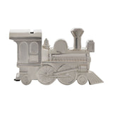 Steam Train Silverplated Money Box with Coin Slot - Silver