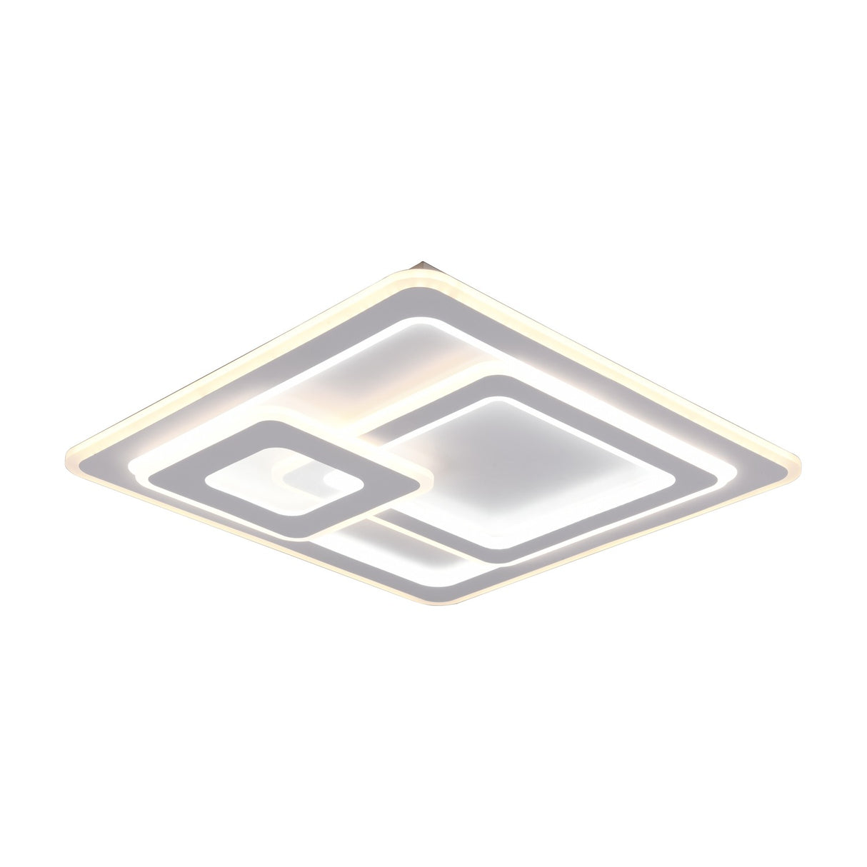 Mita 3 Light LED Square Ceiling Light – Matt White