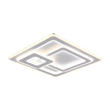 Mita 3 Light LED Square Ceiling Light – Matt White