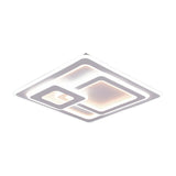 Mita 3 Light LED Square Ceiling Light – Matt White
