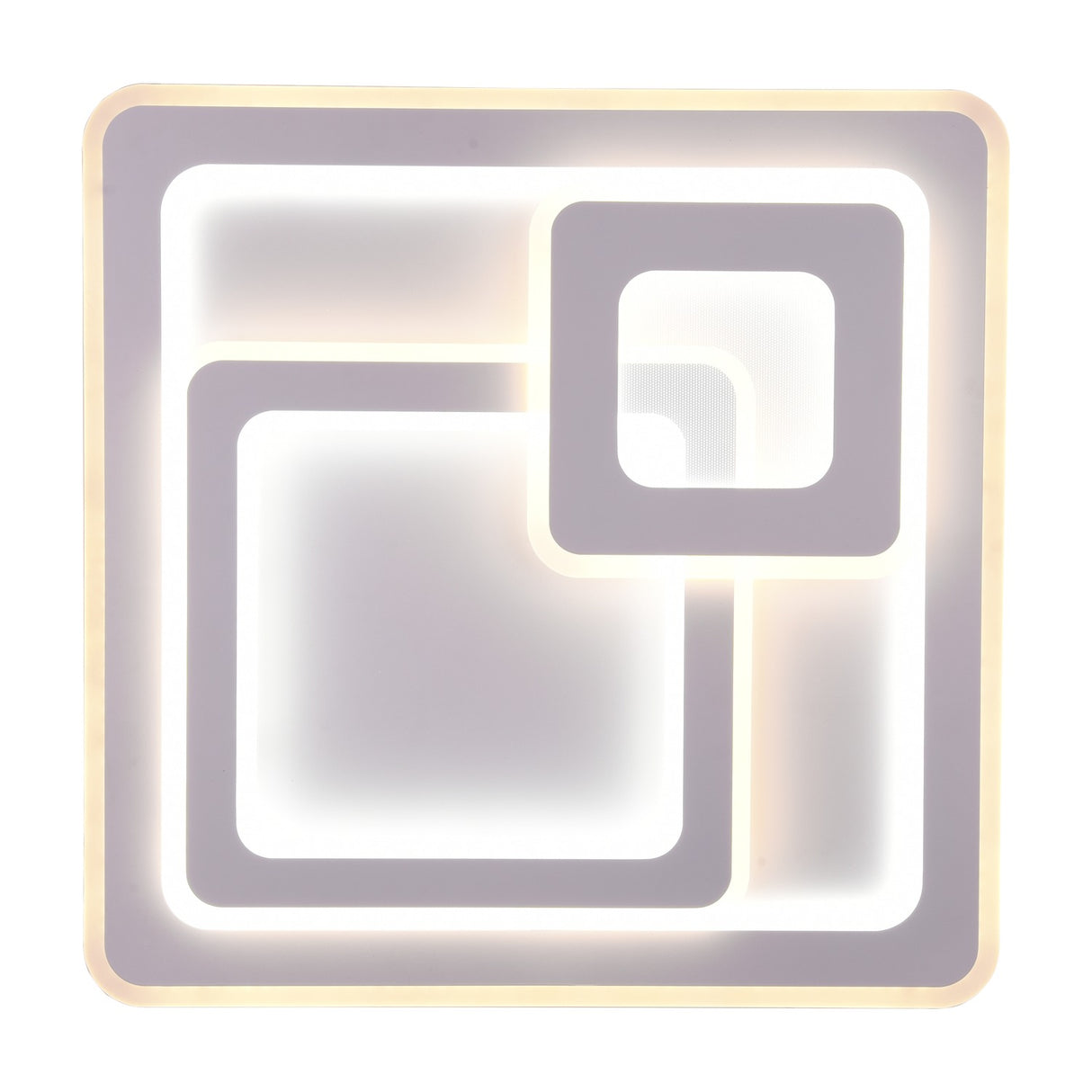 Mita 3 Light LED Square Ceiling Light – Matt White