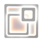 Mita 3 Light LED Square Ceiling Light – Matt White