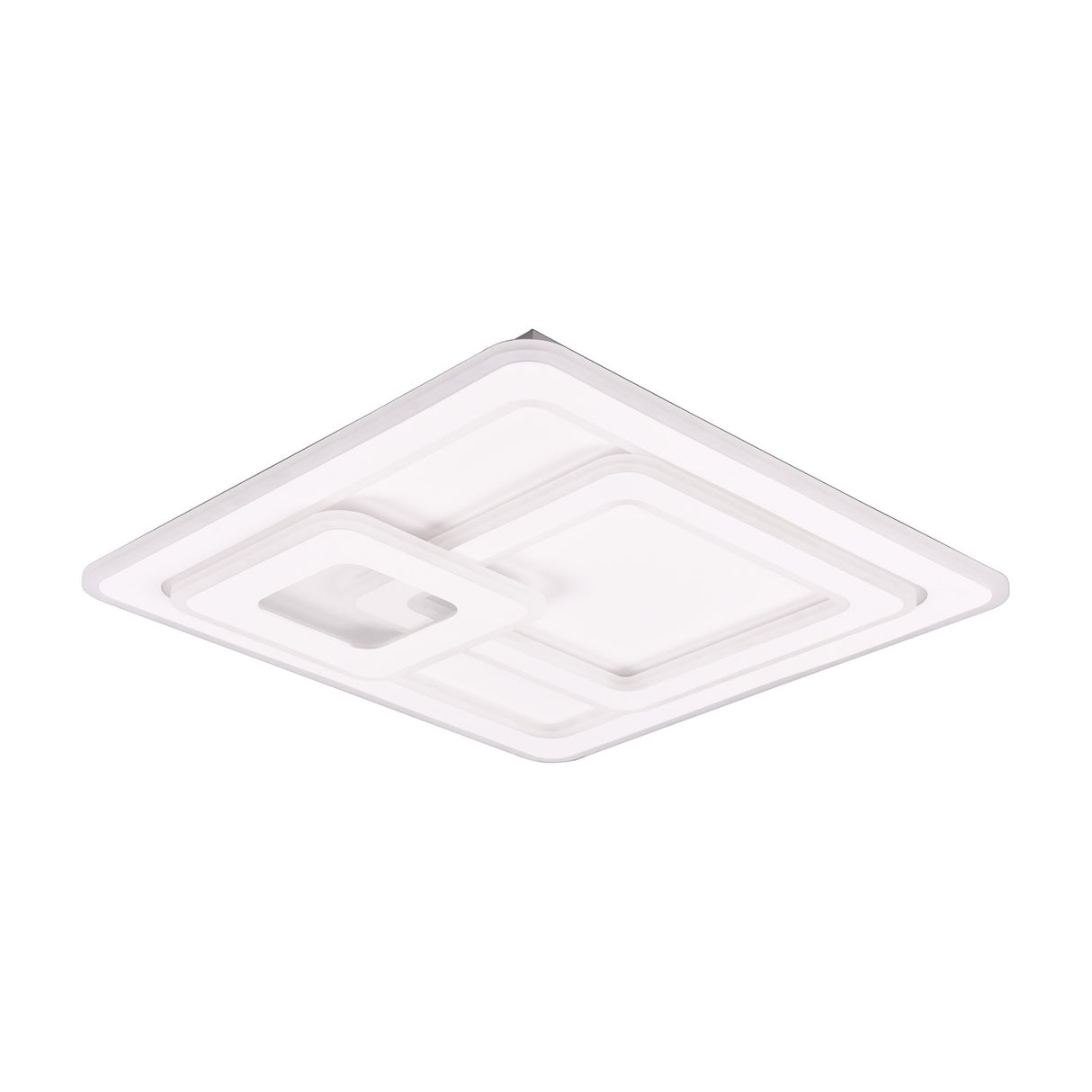 Mita 3 Light LED Square Ceiling Light – Matt White