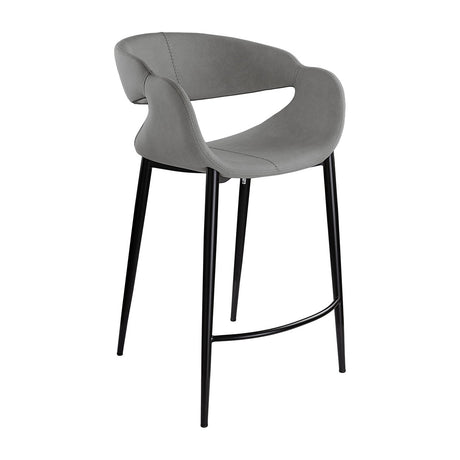 Giro Bar Stool - Grey and Black