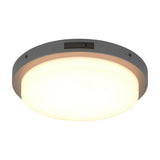 Bermejo LED Glass PIR Ceiling Light – Anthracite