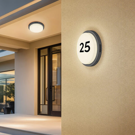 Bermejo LED Glass PIR Ceiling Light – Anthracite