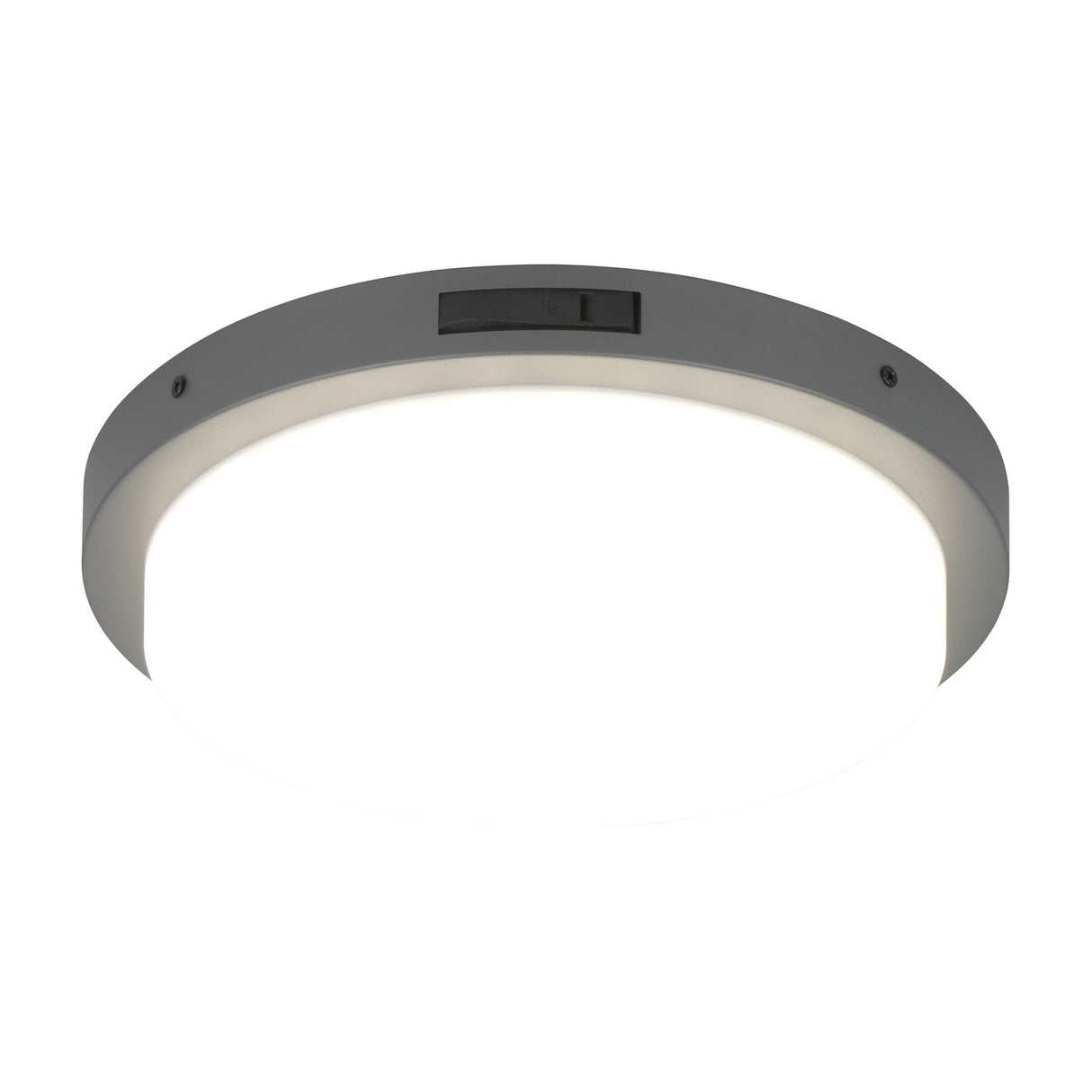 Bermejo LED Glass PIR Ceiling Light – Anthracite