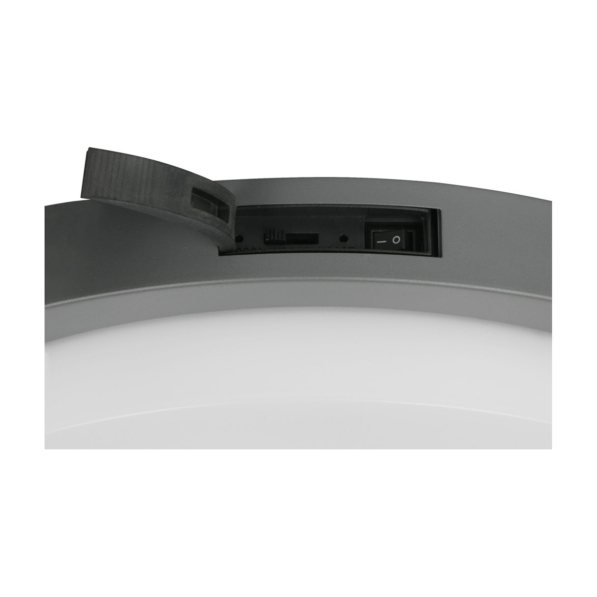 Bermejo LED Glass PIR Ceiling Light – Anthracite