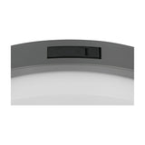 Bermejo LED Glass PIR Ceiling Light – Anthracite