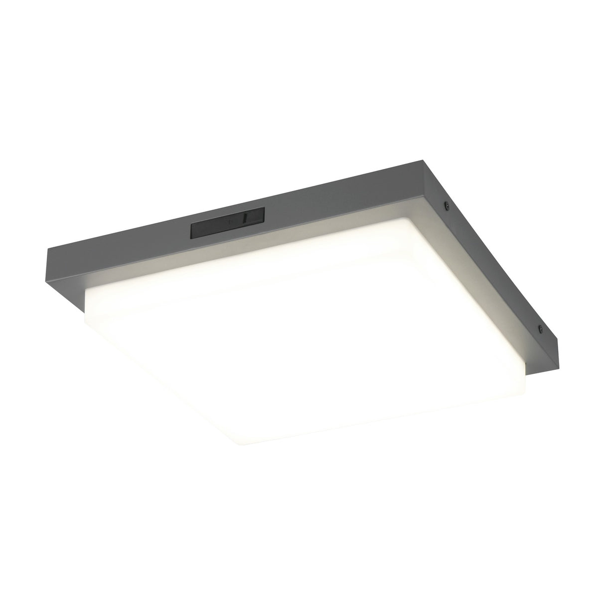 Bermejo LED Square PIR Ceiling Light – Anthracite