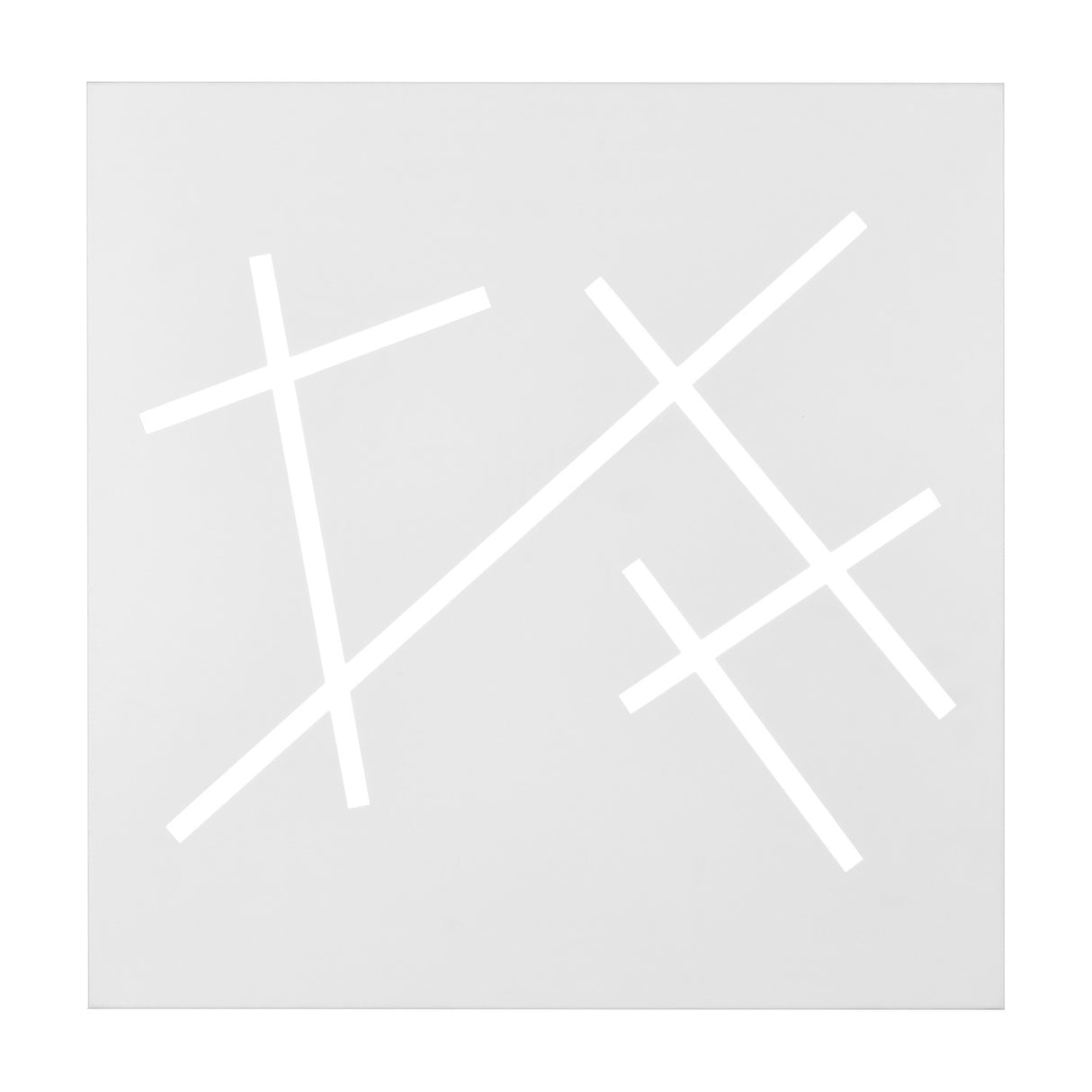 Snip 4 Light LED Square Ceiling Light – Matt White