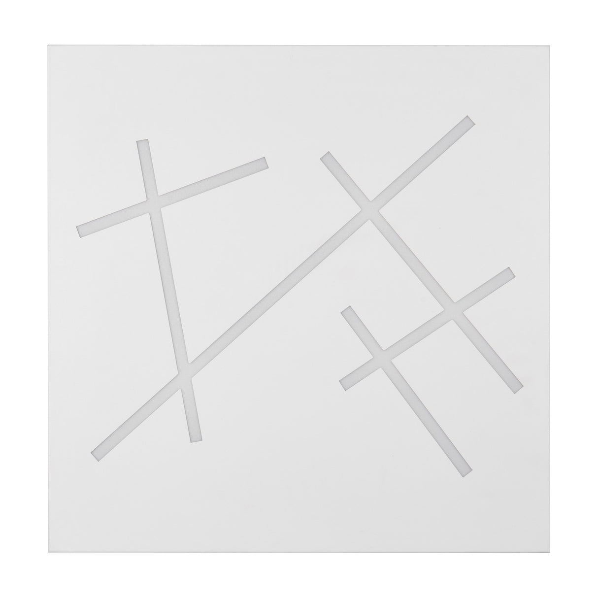 Snip 4 Light LED Square Ceiling Light – Matt White