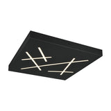 Snip LED Remote Control Square Ceiling Light – Matt Black