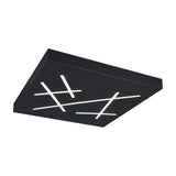 Snip LED Remote Control Square Ceiling Light – Matt Black
