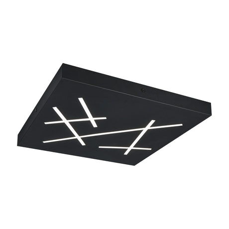 Snip LED Remote Control Square Ceiling Light – Matt Black