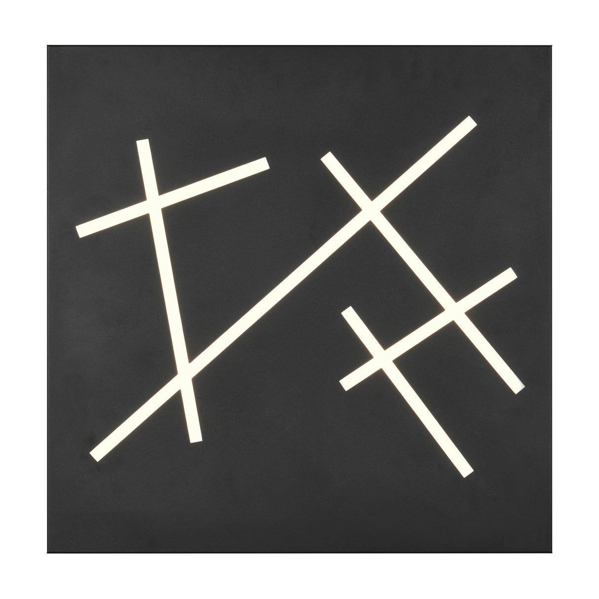 Snip LED Remote Control Square Ceiling Light – Matt Black