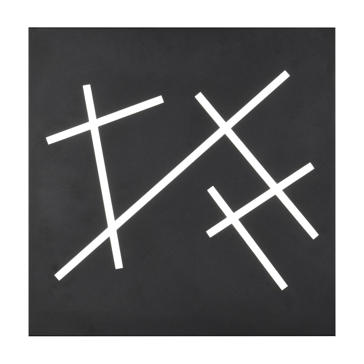 Snip LED Remote Control Square Ceiling Light – Matt Black