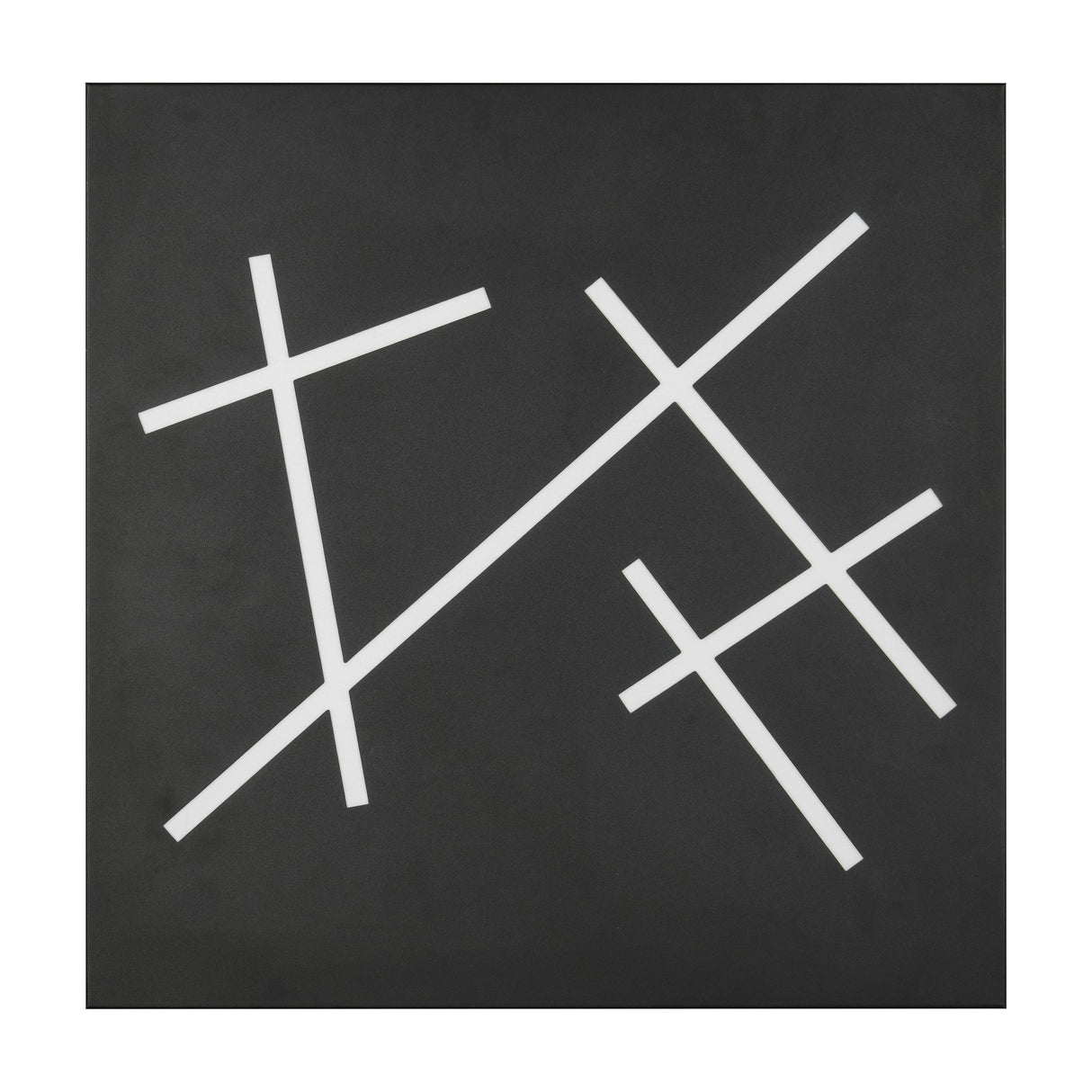 Snip LED Remote Control Square Ceiling Light – Matt Black