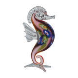 Multicoloured Millefiori Sea Horse Miniature Glass Figurine