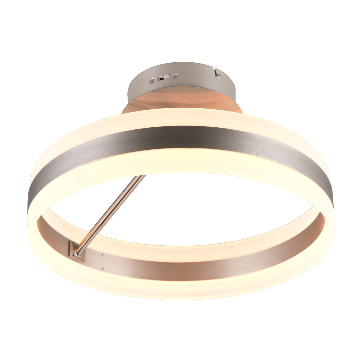 Dios LED Circular Ceiling Light – Satin Nickel