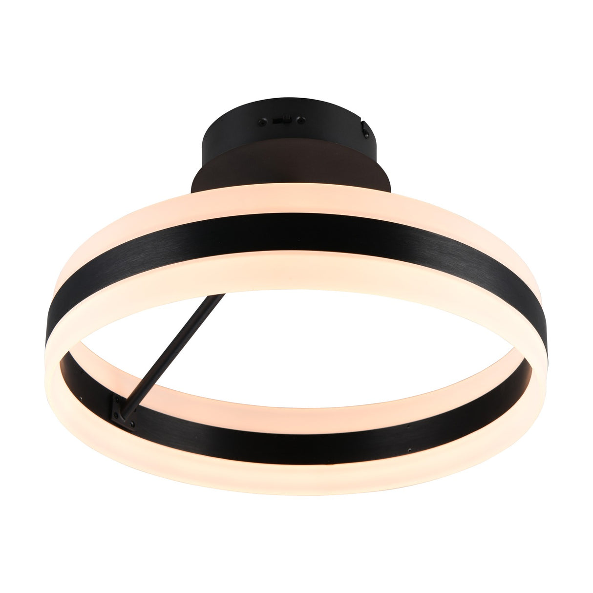 Dios LED Circular Ceiling Light – Matt Black