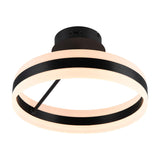 Dios LED Circular Ceiling Light – Matt Black