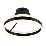 Dios LED Circular Ceiling Light – Matt Black