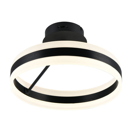 Dios LED Circular Ceiling Light – Matt Black