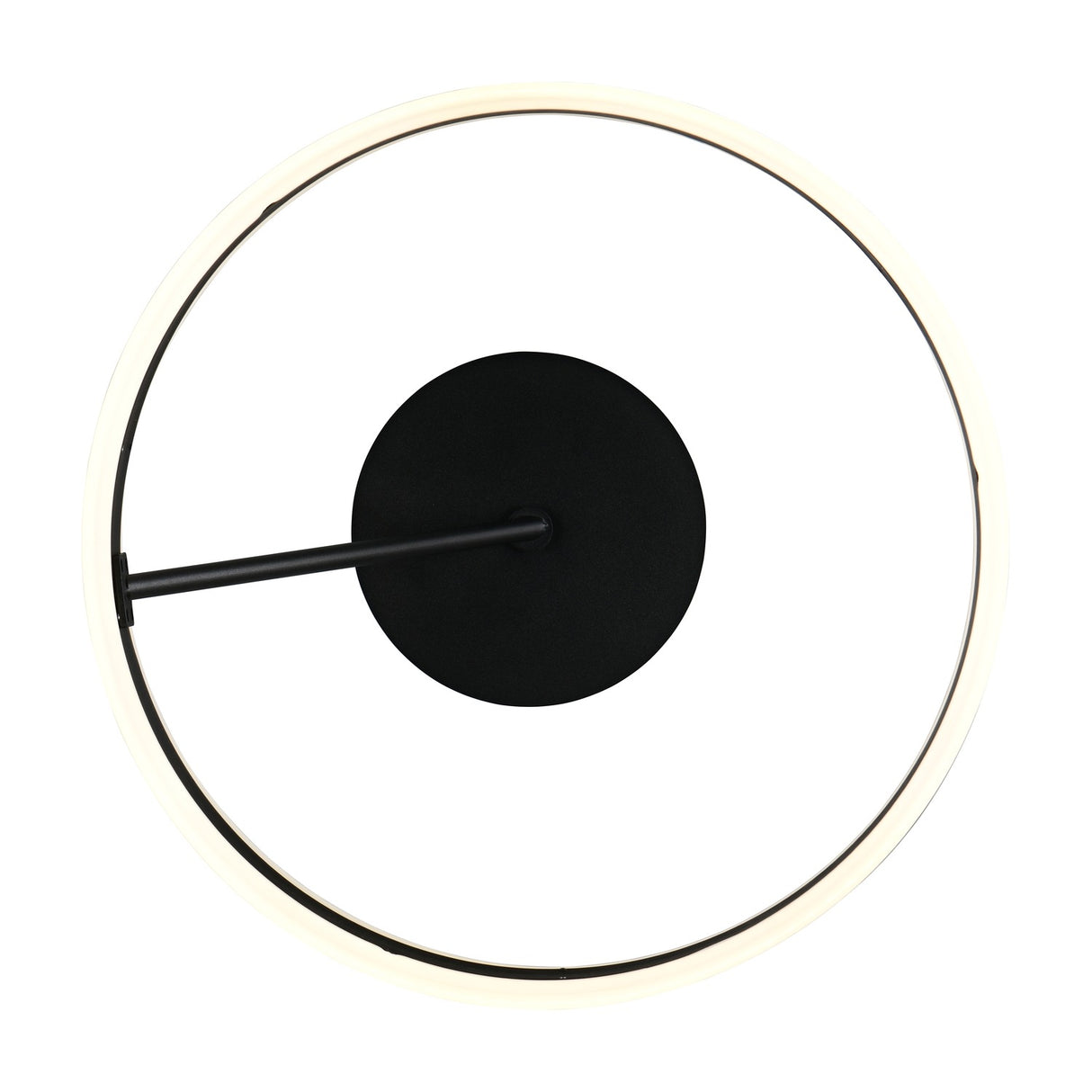Dios LED Circular Ceiling Light – Matt Black