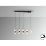 Iliada 5 Light Dimmable LED Bar Pendant 35W 3000K - Gold