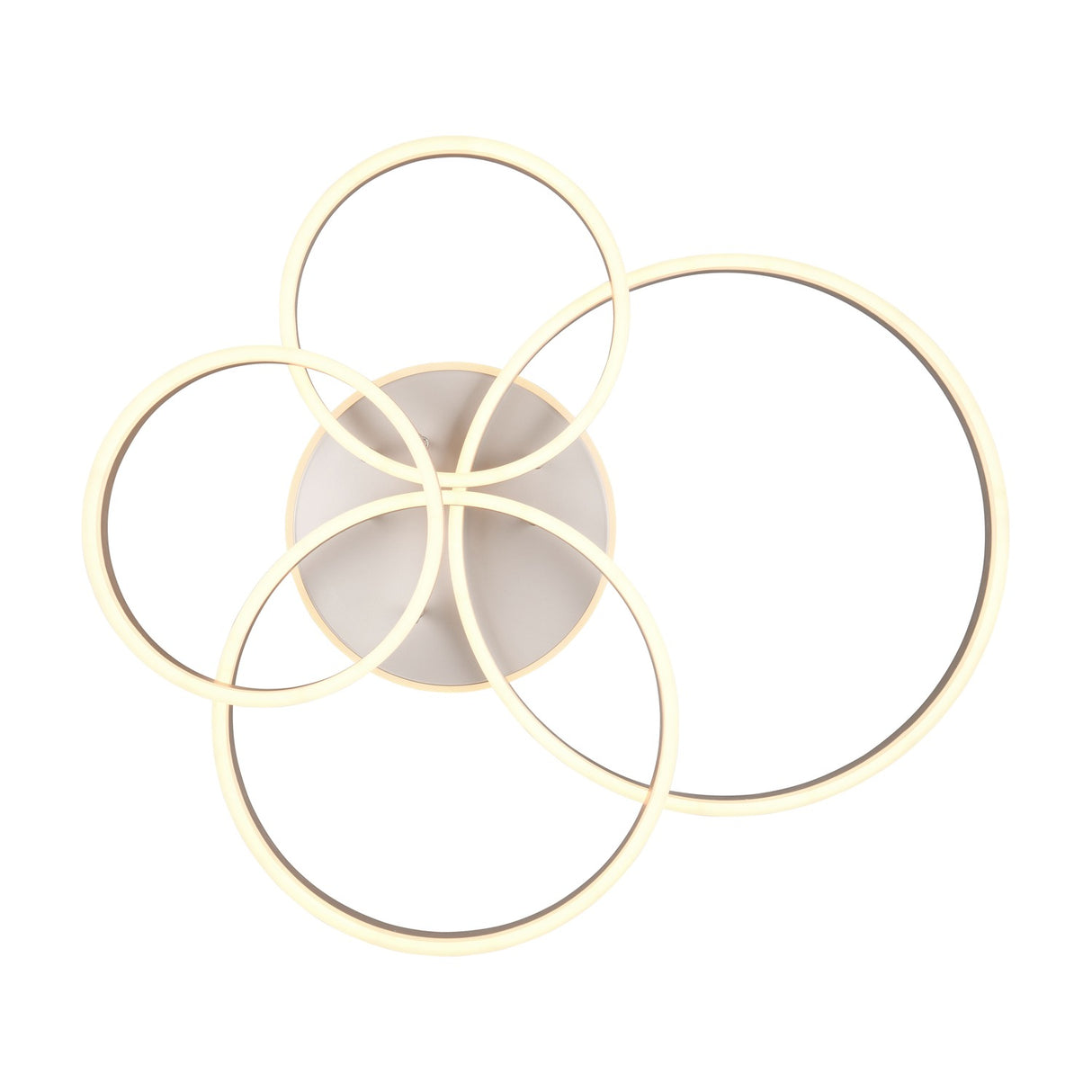 Drake 4 Light LED Circular Ceiling Light – Satin Nickel