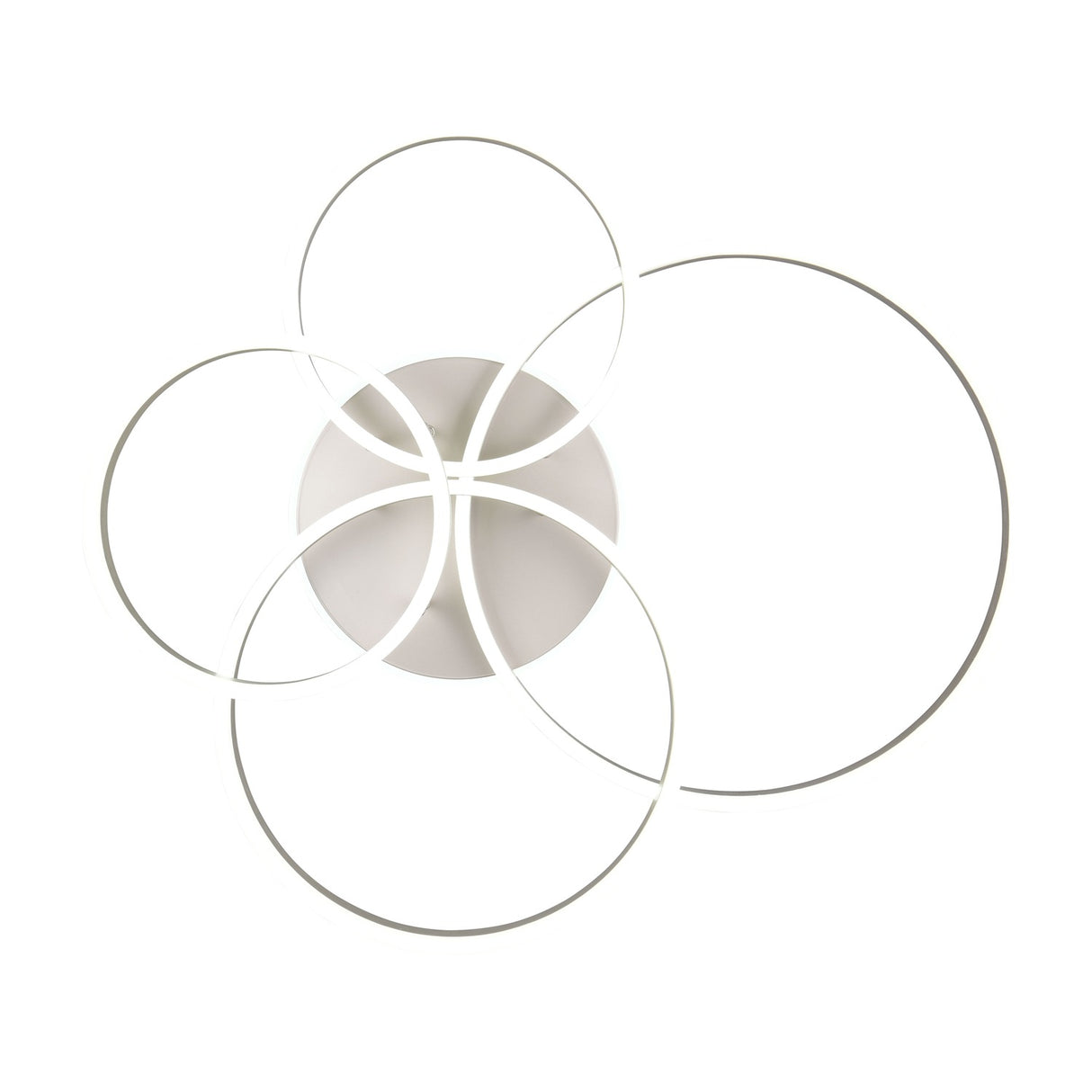 Drake 4 Light LED Circular Ceiling Light – Satin Nickel