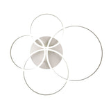 Drake 4 Light LED Circular Ceiling Light – Satin Nickel