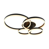 Drake 4 Light LED Circular Ceiling Light – Matt Black