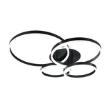 Drake 4 Light LED Circular Ceiling Light – Matt Black