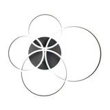 Drake 4 Light LED Circular Ceiling Light – Matt Black