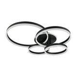 Drake 4 Light LED Circular Ceiling Light – Matt Black