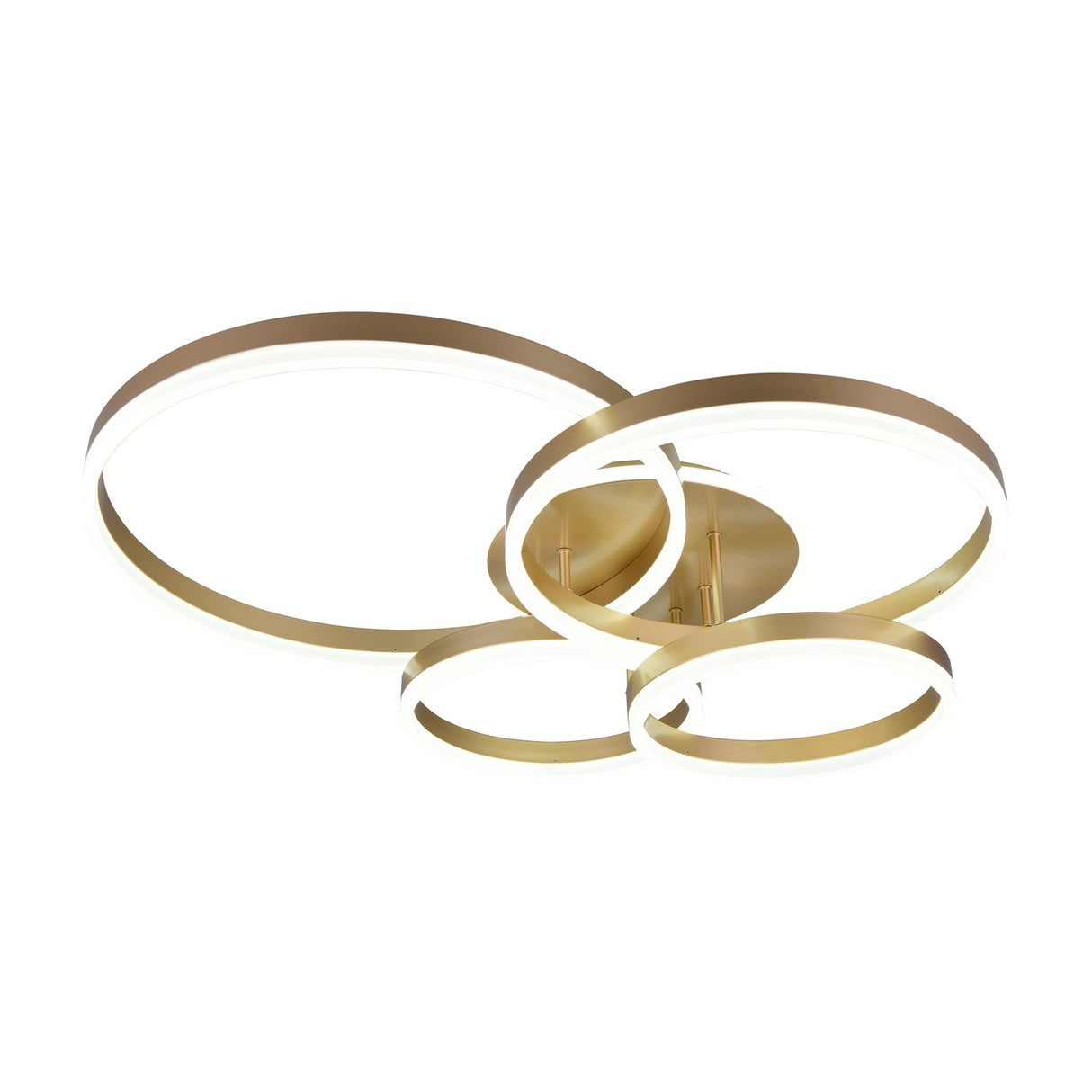 Drake 4 Light LED Circular Ceiling Light – Gold