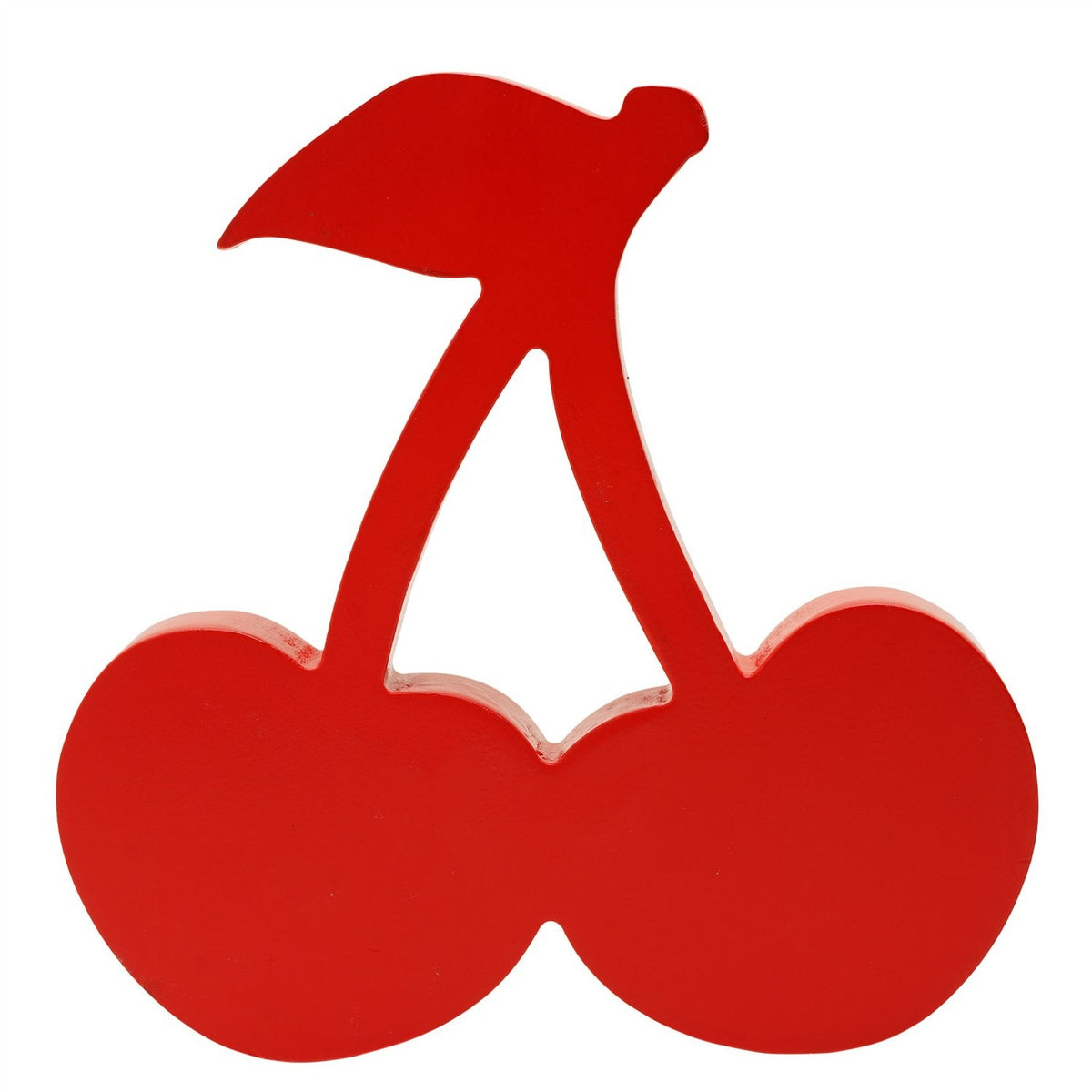 Ma chérie Double Cherry Freestanding Wooden Plaque - Red